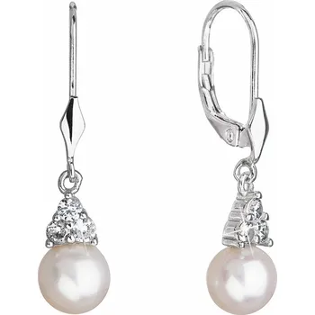 Šperk Stříbrné náušnice s perlami 21062.1