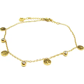 Náramek Steel Jewelry Náramek na nohu (kotník) strom života z chirurgické oceli NK090362 dárkové balení zdarma