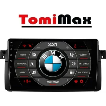 Autorádio TomiMax BMW E46 Android 14 autorádio s WIFI, GPS, USB, BT HW výbava: QLED 4 Core 2GB+32GB LOW - pouze displej A,C - Model auta: BMW E46, Velikost obrazovky: Dotyková obrazovka: 9"