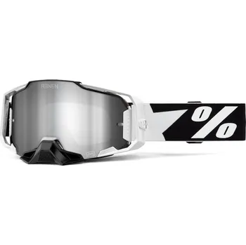 Motocyklové brýle ARMEGA LE 100% - USA , brýle RENEN - stříbrné plexi