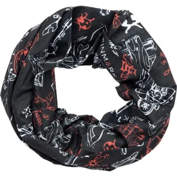 Šátek Multifunkční šátek Finmark FS-103 OS Černá, Bílá, Oranžová