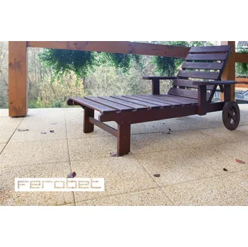 Zahradní obrubník FEROBET Vymývaný obrubník záhonový hranatý bez zámku SIENA přírodní 50/5/25cm