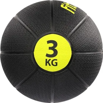 Medicinbal Medicinbal Fitforce MEDICINE BALL 3 KG 3kg Černá, Žlutá