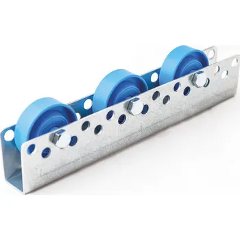 Stavebniny B2B Partner Univerzální kladičková lišta, nosnost 10 kg, rozteč 75 mm