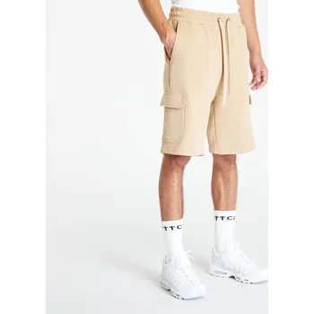 Šortky Urban Classics Organic Cargo Sweatshorts Union Beige S