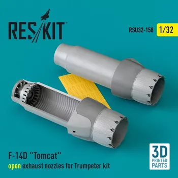 Plastikový model Reskit 1/32 F-14D 'Tomcat' open exhaust nozzles (TRUMP)