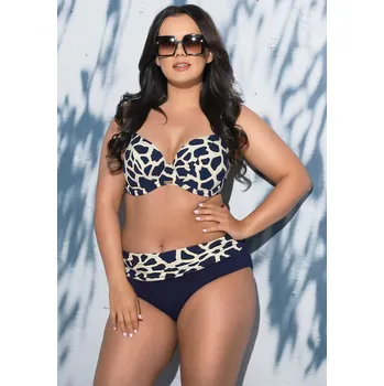 Dámské plavky Měkká plavková podprsenka Ava SK 196 Navy Blue tmavě modrá 65J