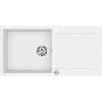 Granitový dřez Granitový dřez Aquastone QUADRA 100 bílá
