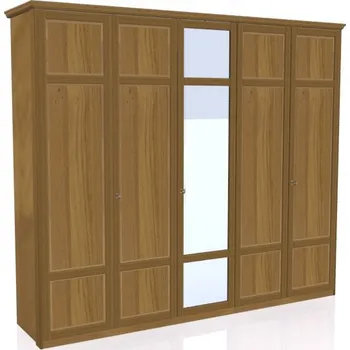 Šatní skříň Jitona Piano šatní skříň, 5 dveří, 1 zrcadlo