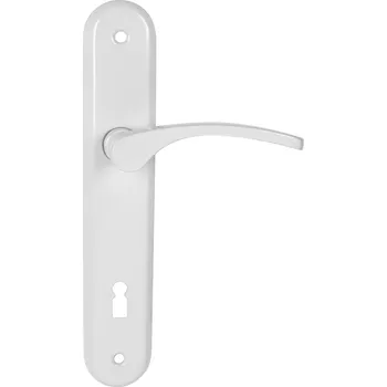 Dveřní kování KE - LAURA - SO BB otvor pro klíč, klika/klika, 90 mm Bílá