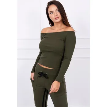 Sada s dvojitými pruhy v khaki barvě UNI