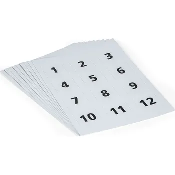 Šatní skříň B2B Partner Sada samolepek na dveře skříní, čísla 1 - 108