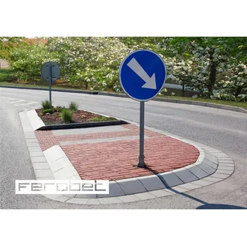 Zahradní obrubník FEROBET Silniční přídlažba Standard Bílá 50*25*8cm
