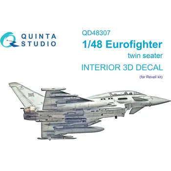 Plastikový model Quinta studio 1/48 Eurofighter twin seater 3D-Print.&col.Inter.