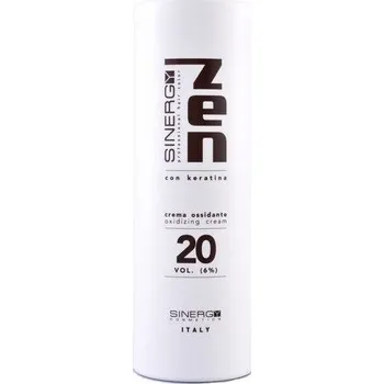 Barva na vlasy Sinergy Cosmetics Sinergy Zen Oxidizing Cream 20 VOL 6% 1000ml - Krémový peroxid s keratinem