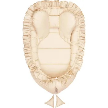 Hnízdečko pro miminko BELISIMA Hnízdo pro miminko Pure bavlněné Cappucino 85x55 cm