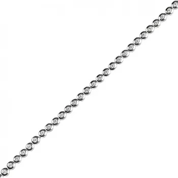 Náramek Couple, Decentní náramek Shauna v bílém zlatě, délka 17 cm, 585-14-5-0840.1B00.0.17.001.34