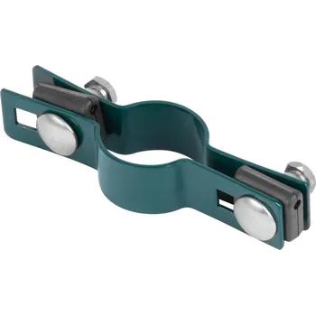 Příslušenství pro plot Objímka Strend Pro EUROSTANDARD, 48 mm, priebežná, zelená, Zn+PVC, RAL6005, na okrúhly stĺpik