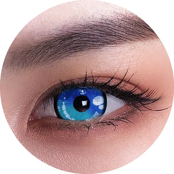 Karnevalový doplněk imago Kontaktní čočky Obsidian - Poseidon nedioptrické roční (2 čočky)