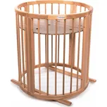 MIMIKO Postýlka roustoucí kulatá 9v1 Round Natural