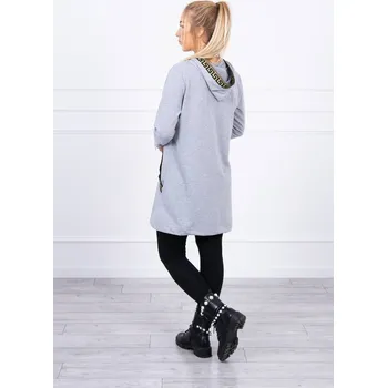 Dámská mikina Mikina s ozdobnou šedou páskou UNI