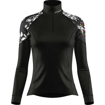 Dámské funkční triko dlouhý rukáv se zipem LADY ELEGANT černá Bamboo Light New - Černá / XL