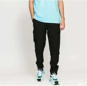 Pánské kalhoty Kalhoty Urban Classics Tapered Double Cargo Pants Black W34