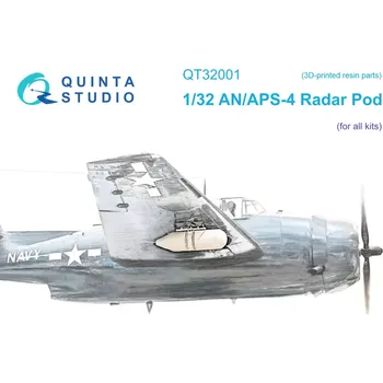 Plastikový model Quinta studio 1/32 AN/APS-4 Radar Pod (all kits)