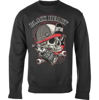 Pánská mikina mikina bez kapuce pánské - COMMANDER - BLACK HEART - 17302 - XXL