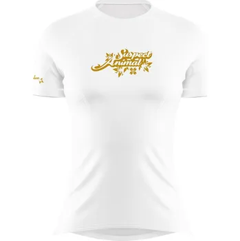 Dámské funkční triko krátký rukáv LIGHT GOLD bílá Bamboo Ultra