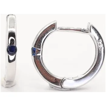 Náušnice Stříbrné náušnice kamenové kroužky