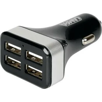 Zimní clona USB nabíječka se 4 porty Fast Charge 6800 mA - 12/24V LAMPA