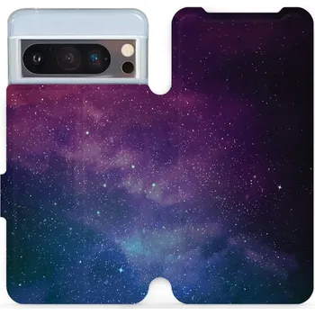Pouzdro na mobilní telefon Flipové pouzdro Mobiwear - Google Pixel 8 Pro - V147P Mlhovina (Knížkové flip pouzdro, obal, kryt na mobil Google Pixel 8 Pro - V147P Mlhovina, materiál Umělá kůže + TPU - ochrana 360°, stojánek, silikonová vanička, magnetické zavírání)