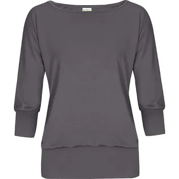 Bambusový Top Netopýr Šedý 3/4 Rukáv Volný Střih Dámský Velikost: M