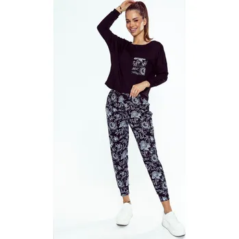 Pánské pyžamo Eldar First Lady Sarina pyžamo délka/r 2XL-3XL black-panther 3xl