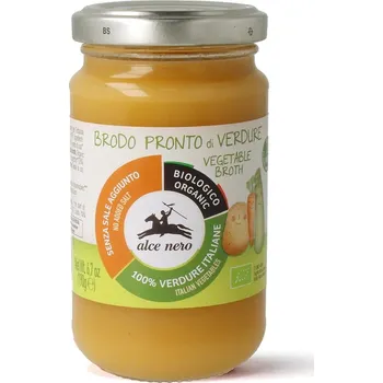 Alce Nero BIO bezlepkový zeleninový vývar pro děti bez přidaných cukrů, 190 g