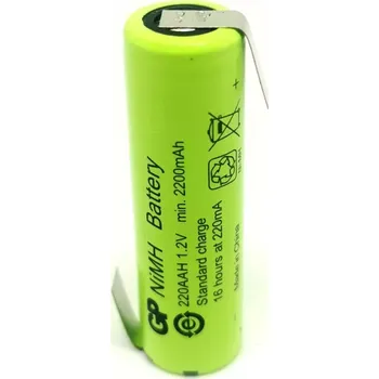Baterie GP AA, 1,2V 2200mAh, NI-MH GP220AAH vývody Z