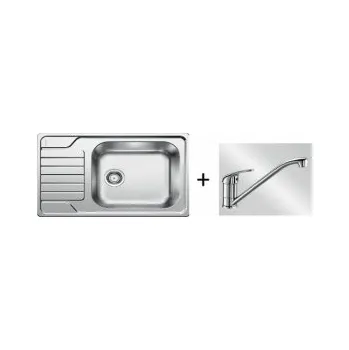 Nerezový dřez Blanco SET 05-A 24 Dinas XL 6 S Compact kartáčovaný + Daras chrom