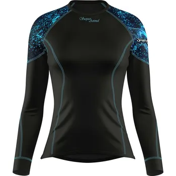 Dámské termoprádlo Dámské funkční triko dlouhý rukáv HEART černá Bamboo Light New