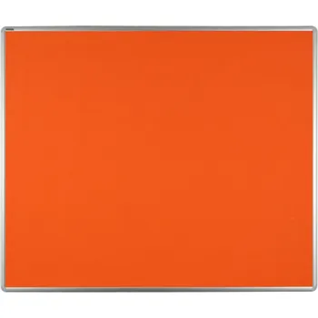 Kancelářský nábytek ekoTAB Textilní nástěnka ekoTAB v hliníkovém rámu, 1200 x 900 mm, oranžová