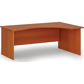 Psací stůl B2B Partner Ergonomický kancelářský psací stůl PRIMO WOOD, 180x120 cm, pravý, třešeň