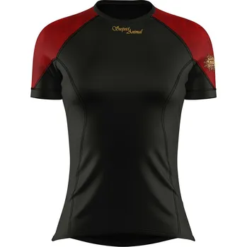 Dámské termoprádlo Dámské funkční triko krátký rukáv RED VELVET LADY černá Bamboo Light New