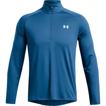Pánské tričko Under Armour Tech 2.0 1/2 Zip pánské triko s dlouhým rukávem, modré, vel. XL