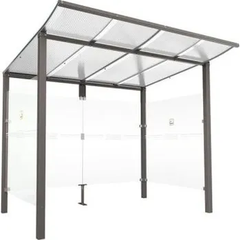 Přístřešek na auto Přístřešek pro kuřáky Modulo – bez předního krytu