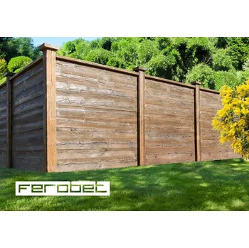 Příslušenství pro plot FEROBET Staré Dřevo Plotová deska - 189*4*40 - Natur reliéfní