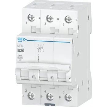 Jistič OEZ LTS-20B-3 /42089/ instalační jistič 10 kA, charakteristika B, 20A, 3pól