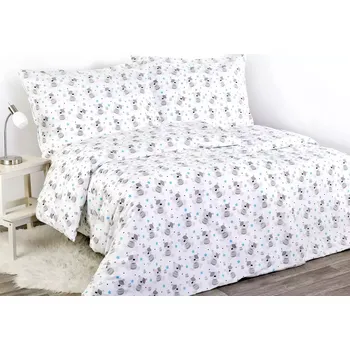 Povlečení Dětské bavlněné povlečení - medvídci a hvězdy 140x200+70x90