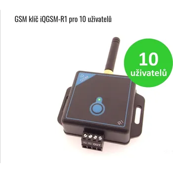 Dálkový ovladač vrat TFE GSM klíč iQGSM-R1 Ovládání garážových vrat a vjezdových bran mobilem.. Snadno, bezplatně. Jednoduchá a rychlá montáž, až 10 uživatelů, SIM karta v ceně Barva: ČERNÁ