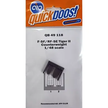 Plastikový model Quickboost 1/48 F-5F/RF-5E Tiger II counterweight (AFV)