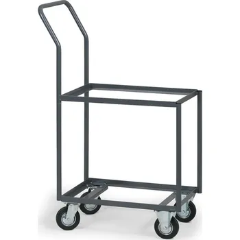Plošinový vozík B2B Partner Vozík na přepravky bez dna, 2 patra